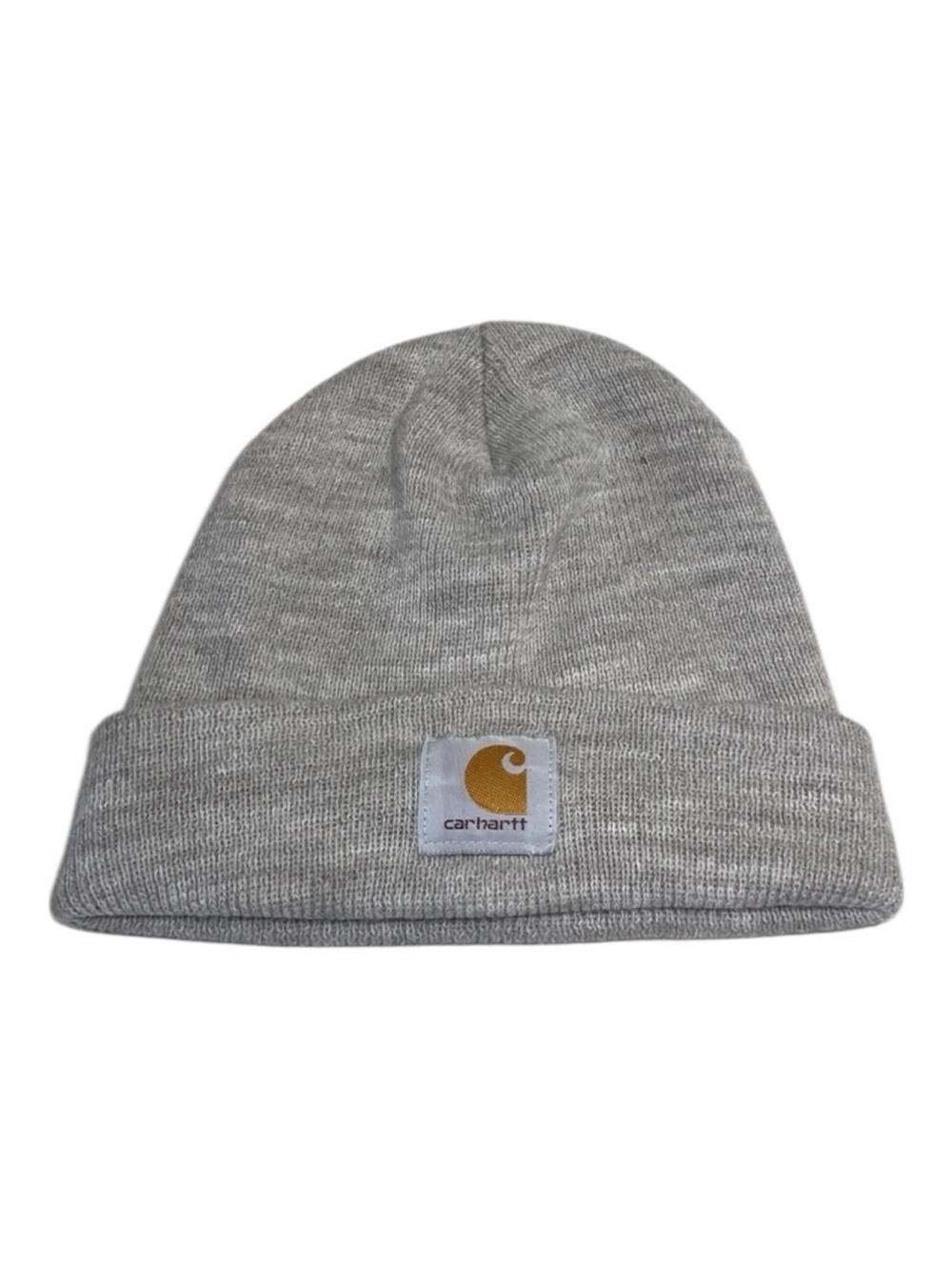 Carhartt Men's A18 Gray Classic Knitted Cuffed Beanie Hat One Size